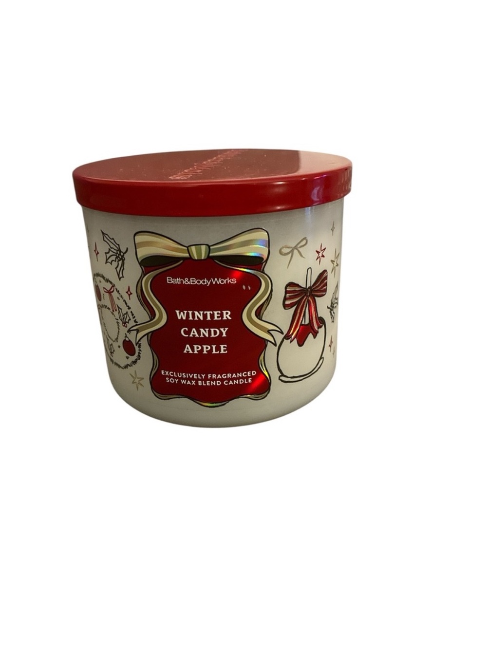Bath & Body Works Winter Candy Apple Soy Wax Scented Candle NWT 
14.5 oz
